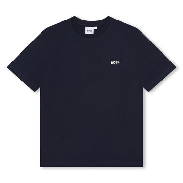 Playera para niño y adolescente azul Boss